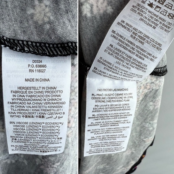 Boden Blouson Sleeve Fixed Wrap Jersey Midi Dress Black Star Floral 2 P NWT - Picture 16 of 16